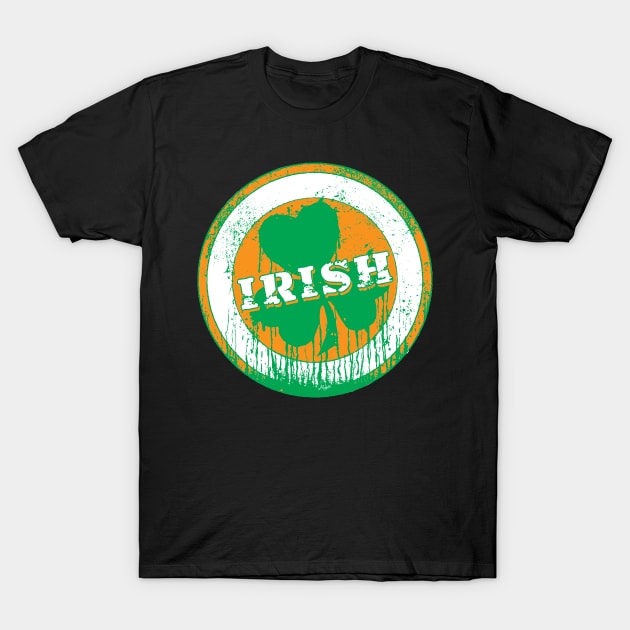 Dripping Irish Shamrock St. Patricks Day T-Shirt by Mudge